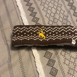 47 Brand Brown and Cream Knit Headband